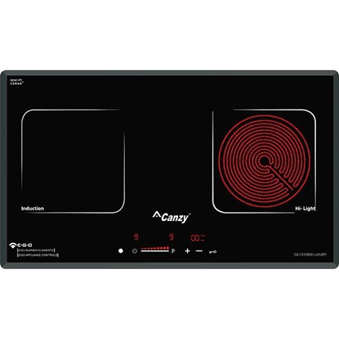 Bếp hỗn hợp 1 từ 1 điện Canzy CZ 72ICBS LUXURY