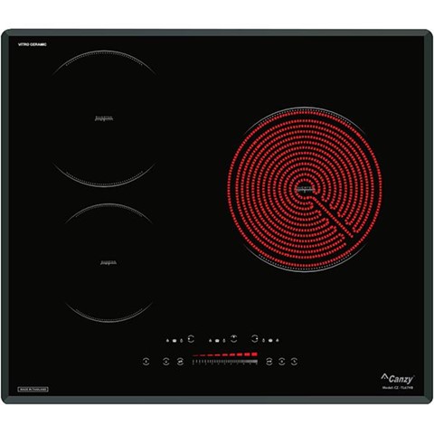 Bếp hỗn hợp 2 từ 1 điện Canzy CZ TL67HB