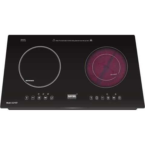 Bếp hỗn hợp 1 điện 1 từ Giovani G-211 ET