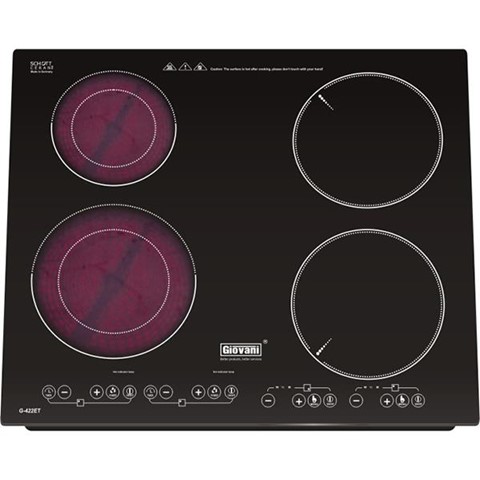 Bếp hỗn hợp 2 từ 2 điện Giovani G-422 ET